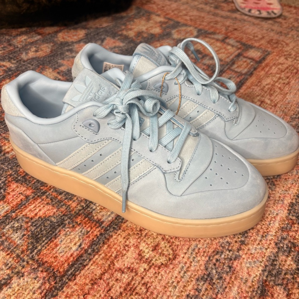 Adidas Light Blue Rivalry Lux Low W Sneakers women’s 9.5 NEW WITH TAGS - Picture 12 of 13